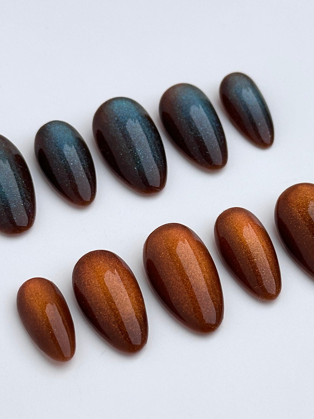 Blue and orange magnet