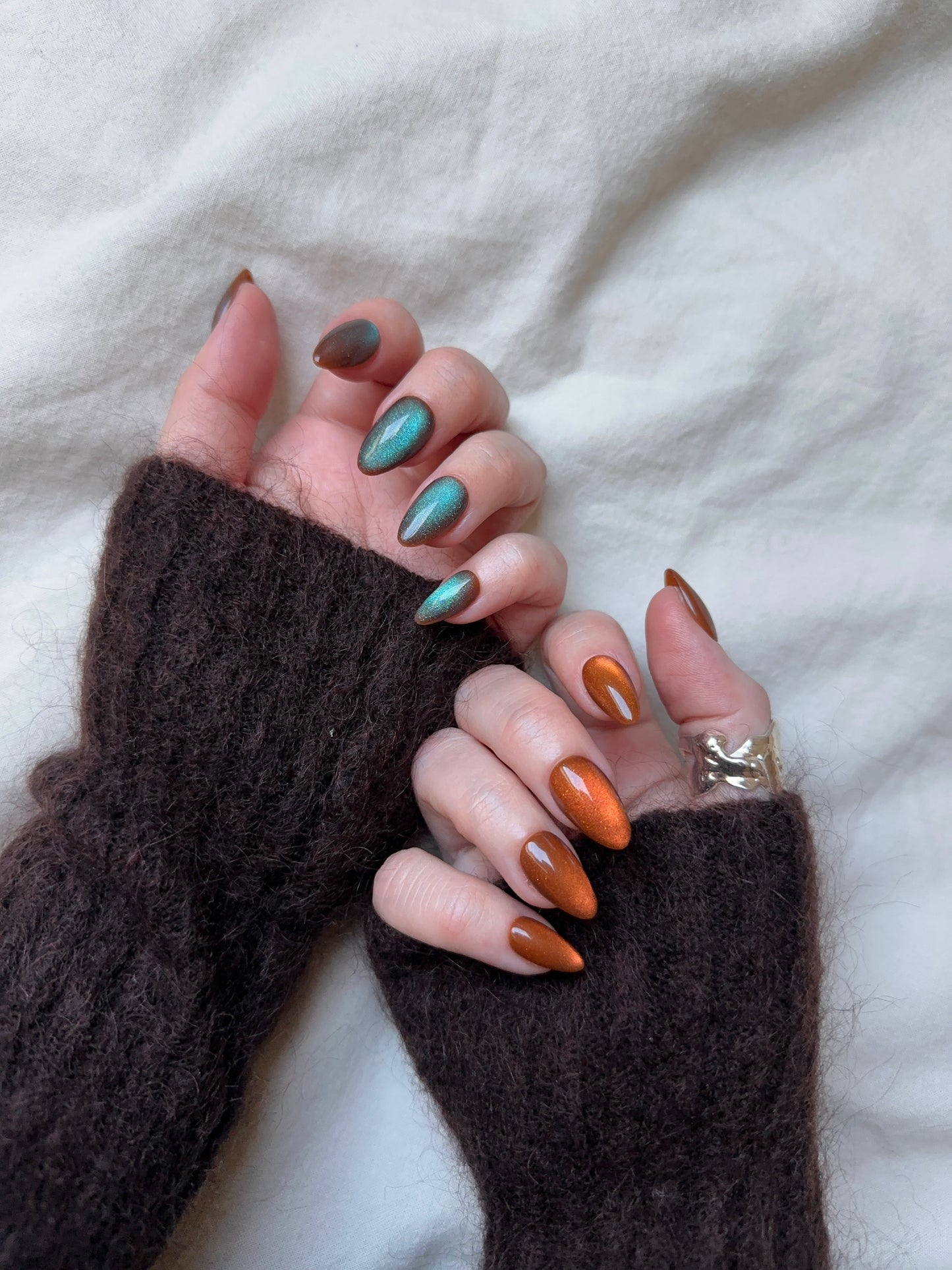 Blue and orange magnet